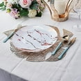thumbnail image 5 of BalsaCircle 6 Metallic Gold 18" Monstera Tropical Leaf Design Vinyl PLacemats Wedding Party, 5 of 7
