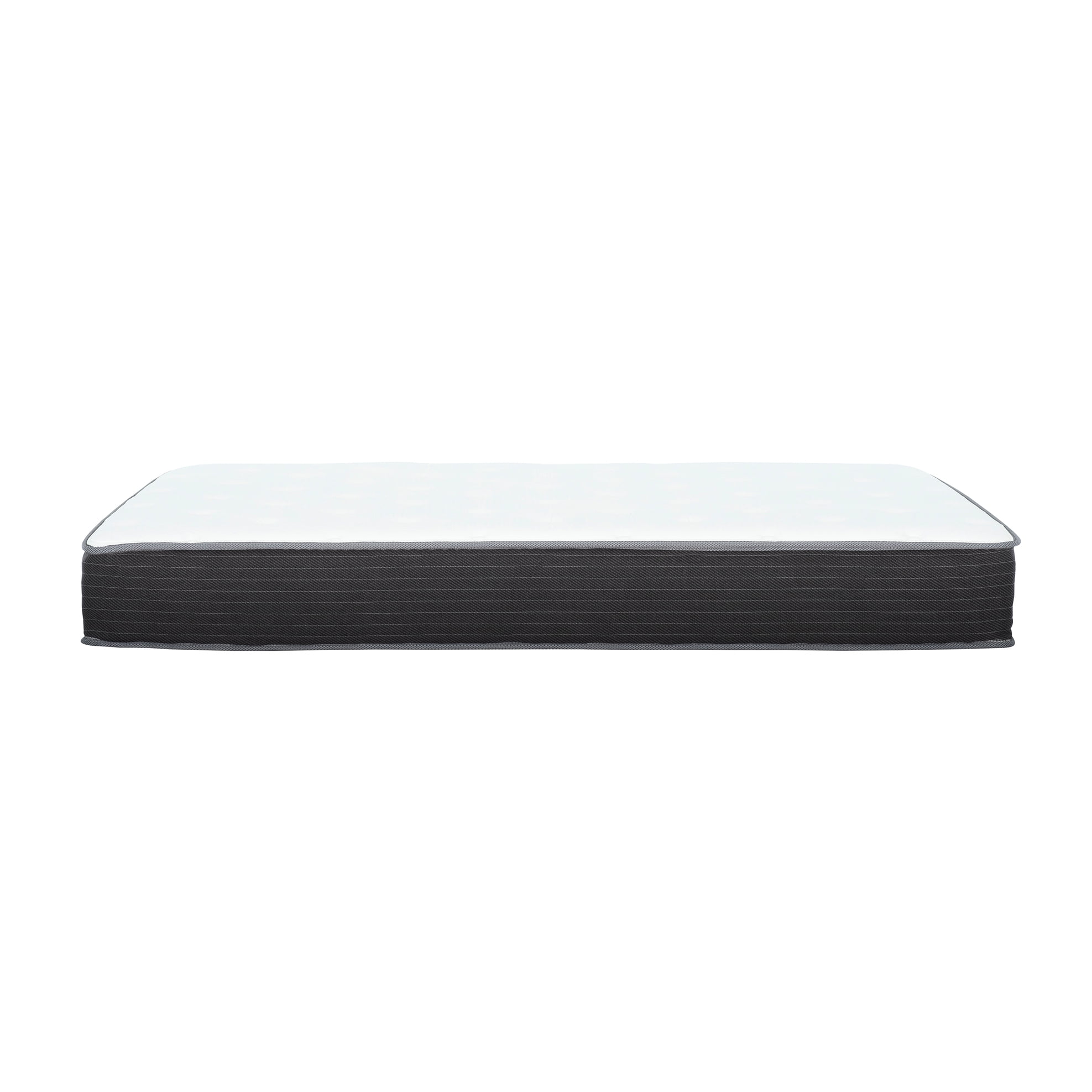 Full Size 8 In. Mattress With Design, Gel Memory Foam For Relief, Comfortable Sleeping Experience Pocket Coil Full, Heat Dissipation, White/gray