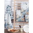 thumbnail image 2 of Blue Coastal Starfish Kitchen Dish Towels for Drying Dishes Set of 2, Beach Nautical Shell Eucalyptus Ocean Waffle Weave Microfiber Hand Tea Bathroom Towels Quick Dry & Absorbent Towel 15.7x23.6, 2 of 7