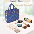 thumbnail image 5 of FORMRS Womens Corduroy Tote Bag Crossbody Shoulder Purse Handbag with Detachable Strap, Colorful Cartoon Turtle Pattern, 5 of 7