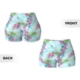 thumbnail image 5 of Naloa Dragonfly Floral Biker Shorts for Women Seamless Scrunch Short Women’s Yoga Shorts for Gym Running Sport Shorts - X-Large, 5 of 9