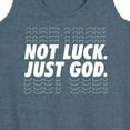 thumbnail image 3 of Instant Message - Not Luck, Just God - Women's Racerback Tank Top, 3 of 6
