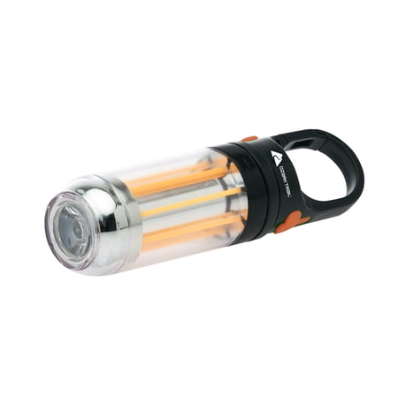 OZARK TRAIL 250-LUMEN ELECTRIC CAMPING LANTERN, RECHARGEABLE MINI FILAMENT LANTERN AND FLASHLIGHT
