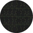 thumbnail image 1 of Ahgly Company Indoor Round Patterned Light Black Novelty Area Rugs, 5' Round, 1 of 6