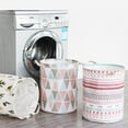 thumbnail image 3 of 2021 New Super Large Laundry Basket With Drawstring Round Dirty Clothes Toys Folding Bucket Anti-dust Big Storage Barrel Hamper, 3 of 5