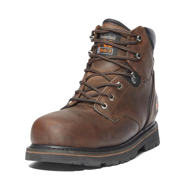 Bota de Trabajo Timberland PRO Pit Boss 6 Pulgadas Punta de Acero Marrón