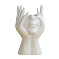 thumbnail image 1 of Jarrón de flores de cerámica con diseño de cara humana, jarrón de flores nórdico simple decorativo para Grande, 1 of 9