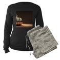thumbnail image 5 of CafePress - Glitter Pumpkin - Women's Long Sleeve Dark Pajamas, 5 of 7