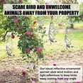 thumbnail image 4 of 15.8 inch Bird Repellent Spiral Reflectors, Hanging Reflective Bird Deterrent Device Garden Decorative Scare Birds Away (12 pcs), 4 of 7