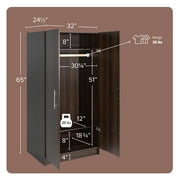 Prepac Elite 32 Wardrobe Cabinet, Espresso
