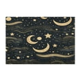 thumbnail image 2 of Toilet Rug Rectangle Bathroom Rugs Non-Slip Soft Plush Machine Washable Contour Bath Mat Crescent Moon and Star 24x16, 2 of 9