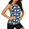 thumbnail image 2 of Fotbe Star Penguin Womens Loose Fit Casual Flowy Slim-Fit Tank Tops Athletic Round Neck Trendy Sleeveless Summer Tops for Gym and Yoga-, 2 of 9