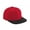 Red/Black, variant on Beechfield  Adult Snapback Cap