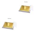 thumbnail image 2 of Bearachild 100 Uds hoja de aluminio 9x9cm práctica K hoja de oro puro brillante para dorar líneas de muebles para el hogar artesanías de pared papel de aluminio dorado 2piezas Bearachild CBP147602, 2 of 6