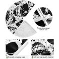 thumbnail image 2 of Coolnut Halloween Tree Skirt, Abstract Grunge Skulls Xmas Tree Skirt, Floor Door Round Mat Decorations for Holiday Party Home Christmas Day Ornaments,35.4", 2 of 6