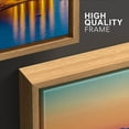 thumbnail image 4 of wall26 Framed Canvas Print Wall Art Set Pastel Neon Sunset Ocean Sea Dubrovnik Croatia Nature Cityscape Photography Realism Landscape Colorful for Living Room, Bedroom, Office - 24"x36"x3 N, 4 of 5