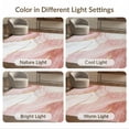 thumbnail image 7 of ODIKA 6'x9' Washable Area Rug Non-Slip, Chair-Friendly, Pink Abstract Swirl Contemporary Brushstroke Geometric Splash for Dining Room, Under Table, Office Décor, 7 of 7