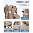thumbnail image 3 of Mochila LIGHT FLIGHT FLIGHT Travel Laptop 17.3 pulgadas USB negra para mujer, 3 of 9