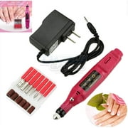 TekDeals Nail File Drill Kit Electric Manicure Pedicure Acrylic Portable Salon Machine
