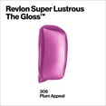 thumbnail image 3 of Revlon Super Lustrous Lip Gloss, High Impact Lipcolor with Moisturizing Creamy Formula, Infused with Agave, Moringa Oil, & Cupuacu Butter, 308 Plum Appeal, 0.13 oz, 3 of 9