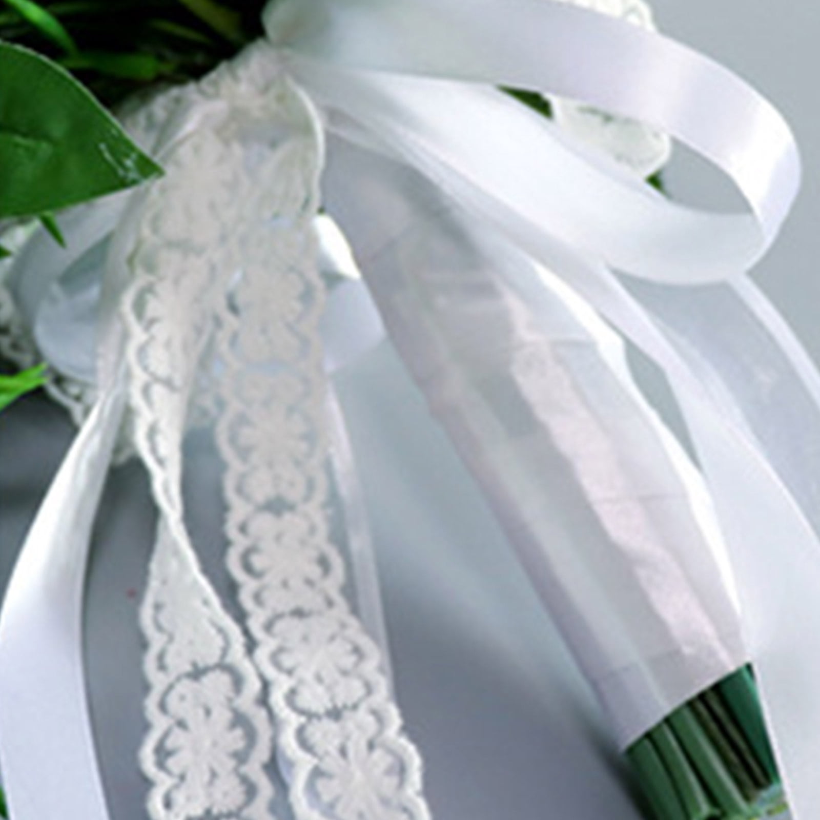 HESITONE Wedding Cascading Bridal Bouquet Artificial for Butterfly Orchid Water Drop Style Waterfalls Bridesmaid Holding Flower D