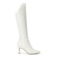 thumbnail image 2 of "Dream Pairs Women's Knee High Boots, Sexy Pointed Toe Zipper High Heel Boots For Women SDKB2213W WHITE/PU Size 5.5", 2 of 4