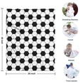 thumbnail image 4 of Soccer Ball Pattern Blanket,Comfortable Soft Lamb Wool Throw Blanket,All Season,Warm Lightweight Blankets for Sofa Bed Couch Living Room Chair,30"x40", 4 of 4