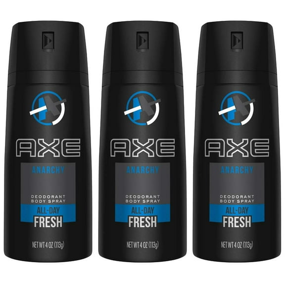 (3 Pack) AXE Bodyspray Anarchy for Him 4 oz.