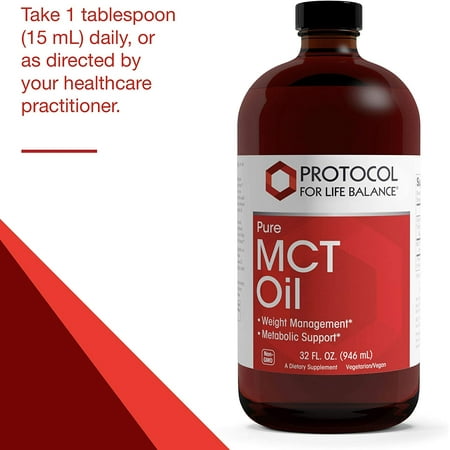 Protocol For Life Balance - Pure MCT Oil - 32 fl oz (946 mL)