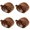 Brown 4PCS, variant on Small Animals House Small Pet Hamster Hanging Bed House Cute Winter Warm Pig Hedgehog Bed House Cage Nest Hamster Accessories, Brown 1PC
