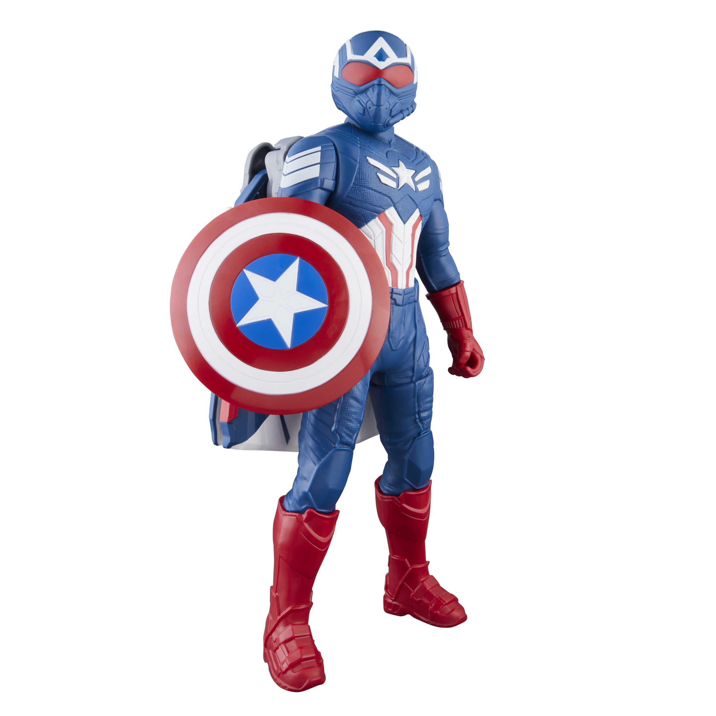Marvel Avengers Captain America: Brave New World Flight Mode Figure, 9” (22 cm), Ages 4+  (图4) Marvel Avengers Captain America: Brave New World Flight Mode Figure, 9” (22 cm), Ages 4+  (图4)