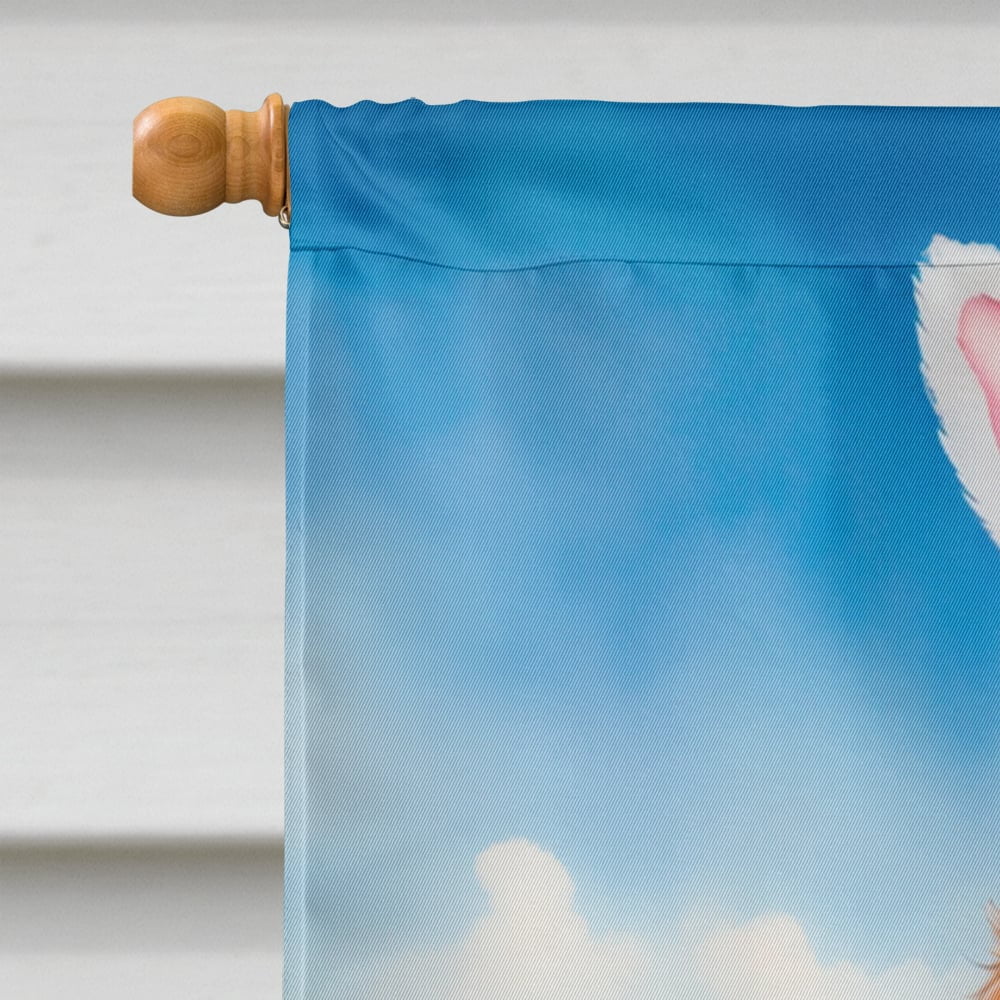 English Cocker Spaniel Easter Egg Hunt House Flag 28 in x 40 in