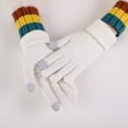 thumbnail image 4 of Women Men Warm Stretch Knitted Gloves Mittens Winter Keep Warm Knitting Golves Outdoor Riding Mittens, 4 of 4