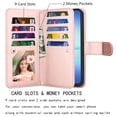 thumbnail image 2 of For Samsung Galaxy A17 5G Case Wallet with Card Holder, Lanyard and Kickstand for Women Men, Ebizware Magnetic Flip Detachable PU Leather Wallet Phone Case Cover for Samsung Galaxy A17 5G - Rose Gold, 2 of 7