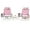 Pink, variant on REKHH Set of 2 Backpack Beach Chair, 5-Position Lay Flat Beach Chairs with Cooler Bag, 2 Cup Holders, Towel Bar, Lightweight Folding Beach Chair with Backpack Straps