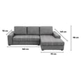 thumbnail image 4 of Sala Kessa Muebles Venecia Chaise Longue Gris, 4 of 5