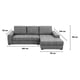 thumbnail image 4 of Sala Kessa Muebles Venecia Chaise Longue Gris, 4 of 5