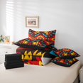 thumbnail image 6 of Manfei Boys Girls Tribal Aztec 7pcs Bedding Comforter Set,Bohemian Theme Queen Bedding Sets Super Cozy,Exotic Style Queen Sheet Sets,Luxury Bedroom Decor,Reversible, 6 of 8
