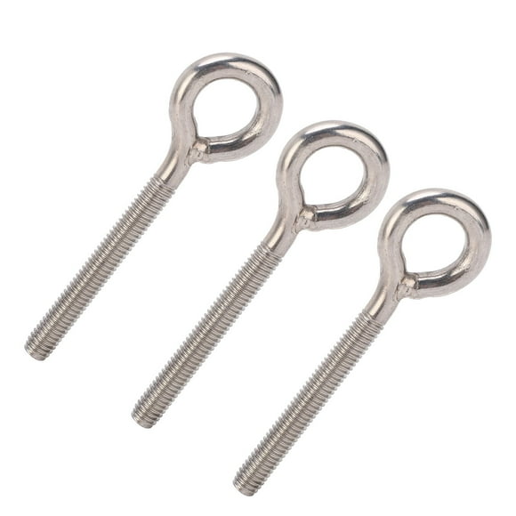 M6x73 Lifting Eye Hook, Lifting Eye Hook 304 Stainless Steel 2.9in 10Pcs Stable For Electrical Equipment