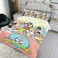 thumbnail image 3 of Bebés Looney Tunes Conjunto de sábanas temático, trío de piezas, cómodo y amigable con la piel, diseño único, regalo de decoración para el hogar para familiares, amigos y fans,173cm *218cm, 3 of 6