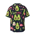 thumbnail image 2 of Disketp Men's Hawaiian Avocado LOVE Print Shirts Button Down Holiday Beach Shirts-XX-Large, 2 of 7