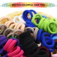 thumbnail image 5 of 100/300/500 Uds. Banda elástica de nailon básica colorida para el cabello para niñas coleta para sujetar Scrunchie banda de goma accesorios para el ca, 5 of 5