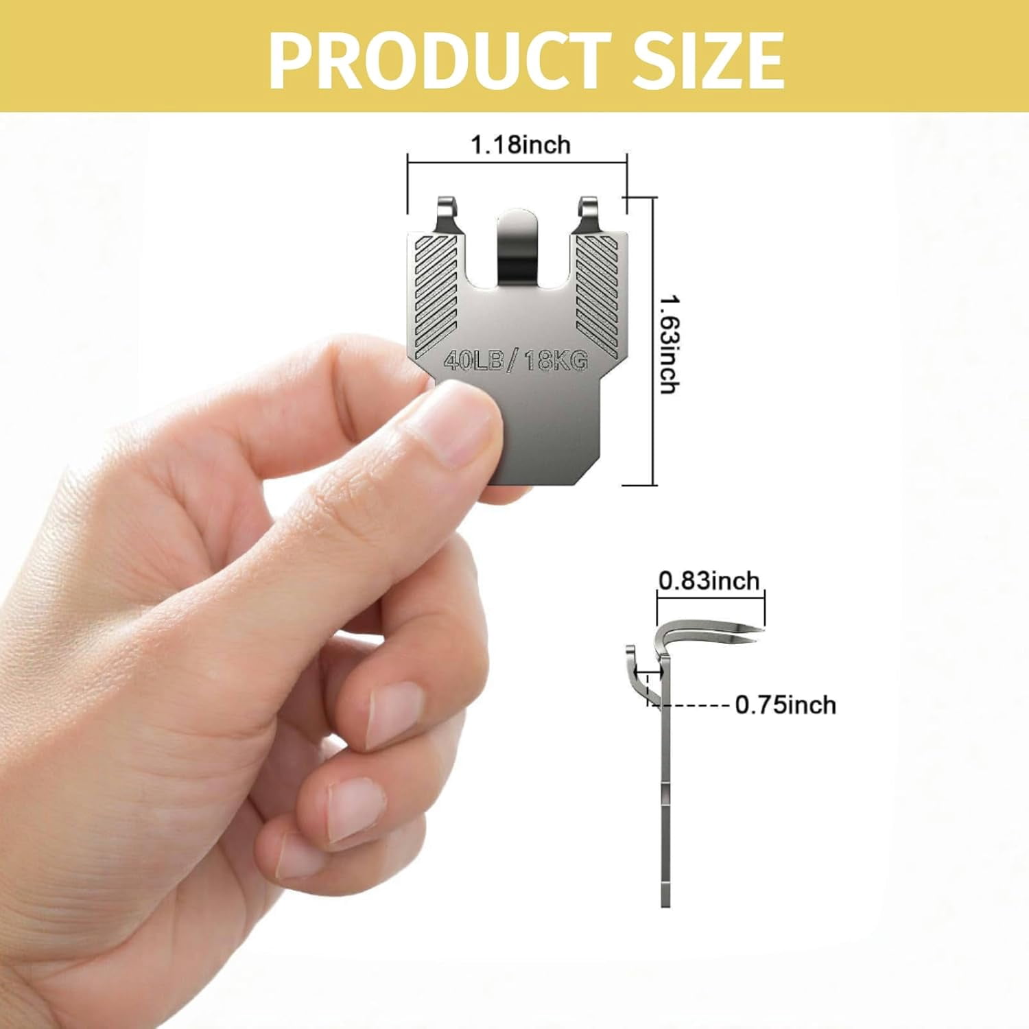 Picture Hangers for Drywall, Heavy Duty Claw Hangers, No Damage Hooks for Drywall & Plaster Wall, Nail-free Mirror/Poster/Frame Hanging Kit for Home & Office Decor