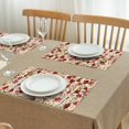 thumbnail image 3 of Pioneer Flower Floral Print Pattern Summer Placemats Table Placemats Set Of 4-Linen Kitchen Washable Placemats Table Mats 12x18 Inch Non-Slip Heat Resistant, 3 of 6
