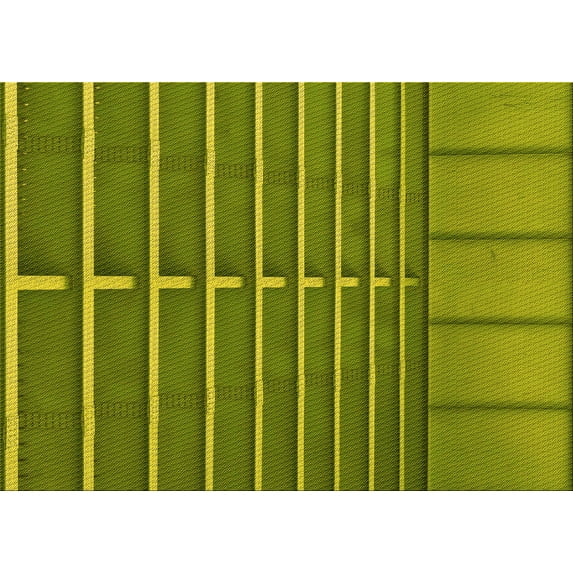 Ahgly Company Indoor Rectangle Patterned Acid Green Area Rugs, 5' x 8'