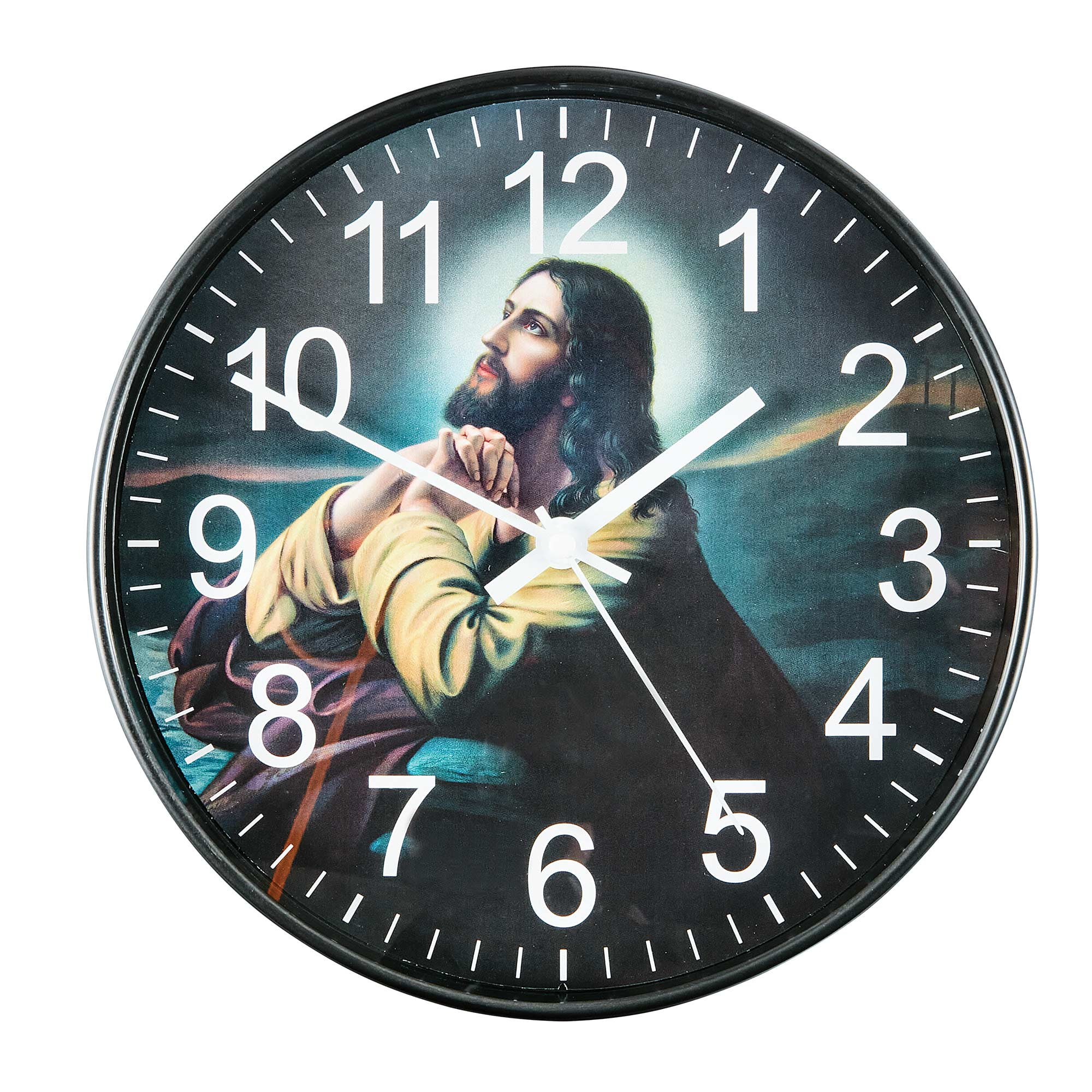 National Express 10" Quartz The Prayer Indoor Wall Clock, Easy Installation