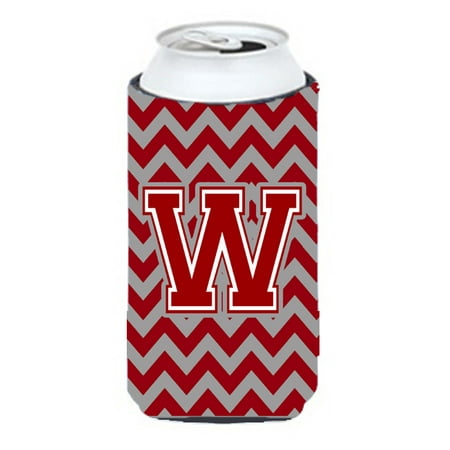 

Caroline s Treasures CJ1049-WTBC Letter W Chevron Maroon and White Tall Boy Beverage Insulator Hugger Tall Boy multicolor