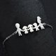 thumbnail image 3 of 1 pulsera de dibujos animados de la familia de cinco, exquisita pulsera para mujer, regalo para el Día de la Madre, 3 of 5
