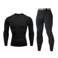 thumbnail image 3 of Conjunto de mono deportivo de manga larga rojo para hombre, ropa interior de baloncesto para entrenamiento y carrera, ropa de fitness de secado rápido para otoño e invierno, 3 of 4