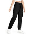 thumbnail image 4 of Sentuca Girls Sweatpants with Pockets Slim Fit Cargo Pants Elastic Waist Casual Sports Sweatpants for Kids Clothes, 4 of 4